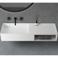 Раковина Abber Stein 80 AS2649-0.8 Белая матовая — фото 1, Раковины подвесные