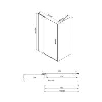 Товар: Душевой уголок Vincea Extra 90х80 VSR-1E809080CL профиль Хром стекло прозрачное - фото 5 Душевой уголок Vincea Extra 90х80 VSR-1E809080CL профиль Хром стекло прозрачное — фото 5, Душевые уголки