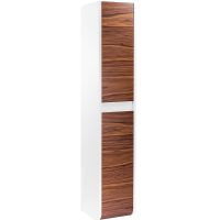 Шкаф пенал Veedi Vision 35 VSN000P-R подвесной Дуб орех Белый — фото 1, Мебель для ванной