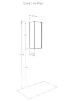 Подвесной шкаф Aquaton Йорк 30 1A171403YOAV0 Белый Ясень фабрик — фото 2, Шкафы для ванной