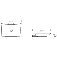 Раковина-чаша Ceruttispa 57 CR7078 9590 Белая — фото 3, Раковины накладные