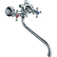 Смеситель для ванны Frap H08 F2208 универсальный Хром — фото 1, Смеситель для ванны