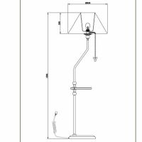 Торшер Maytoni Elegant Bouquet ARM023-FL-01-S Белый Серый — фото 5, Торшеры