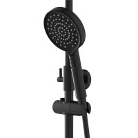 Душевая система Berges Morans 075002 Черная матовая — фото 4, Душевые стойки