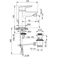 Смеситель для биде Ideal Standard Tesi A6579AA Хром — фото 5, Смесители для биде