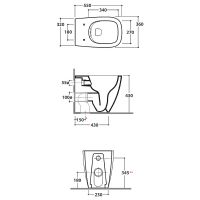 Товар: Унитаз Globo Genesis GN001.BI приставной без сиденья - фото 3 Унитаз Globo Genesis GN001.BI приставной без сиденья — фото 3, Унитазы