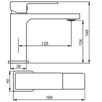 Товар: Смеситель для раковины Damixa Gala 530210300 Черный матовый - фото 4 Смеситель для раковины Damixa Gala 530210300 Черный матовый — фото 4, Смесители