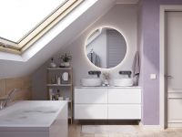 Зеркало Cersanit Eclipse 90 64144 с подсветкой с датчиком движения — фото 3, Мебель для ванной