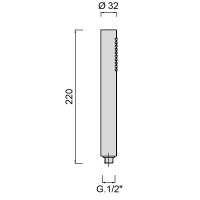 Ручной душ Giulini Futuro F1782NO Черный матовый — фото 3, Душевое оборудование. Душевая программа