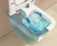 Комплект унитаза с инсталляцией Vitra Zentrum Square 9875B003-7201 с сиденьем Микролифт и клавишей смыва Хром глянцевый — фото 6, Комплекты унитаз + инсталляция