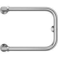 Водяной полотенцесушитель Terminus П-образный (1) 320х400 4620768881442 Хром, боковое подключение, G 1" НР — фото 2, Водяные полотенцесушители