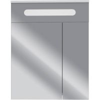 Зеркальный шкаф DIWO Коломна 60 KOL.Z.60/P/W с подсветкой Белый — фото 1, Мебель для ванной