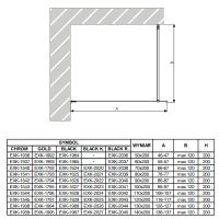 Товар: Душевая перегородка New Trendy Avexa Black 120 EXK-1629 профиль Черный стекло прозрачное - фото 6 Душевая перегородка New Trendy Avexa Black 120 EXK-1629 профиль Черный стекло прозрачное — фото 6, Душевые перегородки