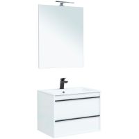 Комплект мебели для ванной Aquanet Lino 70 271953 подвесной Белый матовый — фото 1, Комплекты мебели для ванной