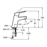 Товар: Смеситель для раковины Jacob Delafon Lucien E20849-CP Хром - фото 4 Смеситель для раковины Jacob Delafon Lucien E20849-CP Хром — фото 4, Смесители для раковины