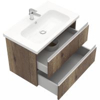 Товар: Тумба под раковину Laparet Electra 80 LE-WCAB-80-222 подвесная Дуб Рока - фото 2 Тумба под раковину Laparet Electra 80 LE-WCAB-80-222 подвесная Дуб Рока — фото 2, Мебель для ванной