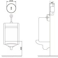 Товар: Клавиша смыва Nofer 07280.B для писсуара Хром - фото 2 Клавиша смыва Nofer 07280.B для писсуара Хром — фото 2, Комплектующие для душевого оборудования