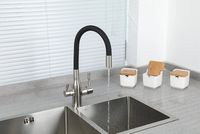 Смеситель для кухни Frap H69 F4396-5 Сатин Черный — фото 4, Смесители для кухни