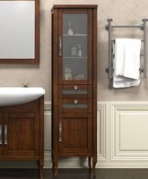 Товар: Шкаф пенал Opadiris Мираж 45 R 00-00000054 Светлый орех - фото 2 Шкаф пенал Opadiris Мираж 45 R 00-00000054 Светлый орех — фото 2, Мебель для ванной