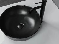 Раковина-чаша Gappo 42 GT105-8 Черная матовая — фото 2, Раковины накладные