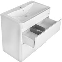 Тумба под раковину Style Line Атлантика Люкс Plus 80 СС-00000604 Белая — фото 3, Тумбы под раковину