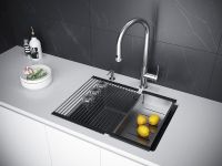 Товар: Кухонная мойка Paulmark Lumi 55 UNI LU55-DG Графит - фото 3 Кухонная мойка Paulmark Lumi 55 UNI LU55-DG Графит — фото 3, Кухонные мойки