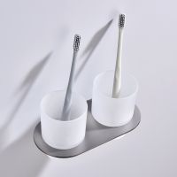 Стакан для зубных щеток Raglo R300.08.09 двойной Графит — фото 5, Мыльницы