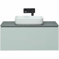 Тумба под раковину Allen Brau Infinity 100 1.21004.PWM подвесная Папирус матовый — фото 4, Тумбы под раковину