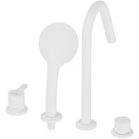 Товар: Смеситель на борт ванны Cezares Leaf LEAF-BVDM4-BIO Белый матовый - фото 4 Смеситель на борт ванны Cezares Leaf LEAF-BVDM4-BIO Белый матовый — фото 4, Смесители