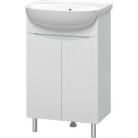 Тумба с раковиной Misty Смайл 50 УТ000013111 Белая — фото 1, Тумбы с раковиной