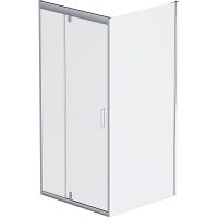 Душевой уголок AM.PM Gem 90х90 W90G-404-090MT профиль Серебро матовое стекло прозрачное — фото 1, Квадратные душевые уголки