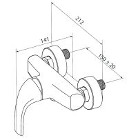 Смеситель для душа AM.PM Pride Хром арт-F7P20000 — фото 2, Смесители для душа без лейки