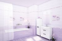 Керамический бордюр Cersanit Miracle сиреневый MC1J321DT (MC1J321D) 5x44 см — фото 2, Керамическая плитка