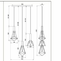 Подвесной светильник Maytoni Loft Spider T021-03-B Черный — фото 7, Подвесные светильники