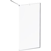 Душевая перегородка AM.PM Func 100 W84WI-100-F1-MTE профиль Хром матовый стекло прозрачное — фото 1, Душевые перегородки