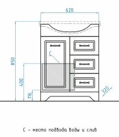 Товар: Тумба под раковину Style Line Олеандр 2 Люкс 65 Белая арт-ЛС-00000047 - фото 9 Тумба под раковину Style Line Олеандр 2 Люкс 65 Белая арт-ЛС-00000047 — фото 9, Тумбы под раковину