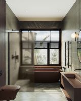 Товар: Душевая перегородка Maybah Glass MGD-703-6ш 690x1950 в широком профиле Черный стекло бронзовое матовое - фото 3 Душевая перегородка Maybah Glass MGD-703-6ш 690x1950 в широком профиле Черный стекло бронзовое матовое — фото 3, Душевые перегородки