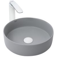 Раковина-чаша WeltWasser Elbach 3134 MFG 35 10000004513 Светло-серая матовая — фото 1, Раковины накладные