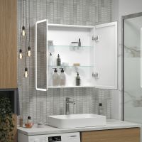 Товар: Зеркальный шкаф Reflection Chill 800х800 RF2315CH с подсветкой Белый матовый - фото 10 Зеркальный шкаф Reflection Chill 800х800 RF2315CH с подсветкой Белый матовый — фото 10, Мебель для ванной