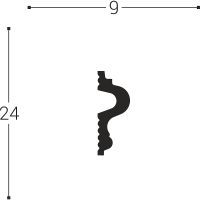 Молдинг Bello Deco XPS М 26 00-00105916 2000x24x9 мм — фото 2, Молдинги