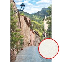 Фреска Ortograf Городской пейзаж 5022 Фактура флок FLK Флизелин (2*3) Бежевый/Зеленый/Голубой, Город/Пейзаж — фото 1, Фрески