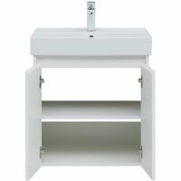 Тумба с раковиной Aquanet Nova Lite 60 подвесная Белый глянец арт-302523 — фото 6, Тумбы с раковиной