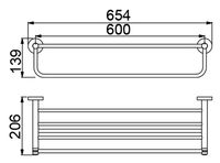 Полка для полотенец Timo Saona Черный арт-13058/03 — фото 3, Полки для полотенец