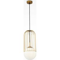 Подвесной светильник Maytoni Pendant Telford P363PL-01G Белый Золото — фото 1, Подвесные светильники