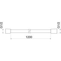 Душевой шланг Aquatek AQ2104CR Серебристый — фото 2, Душевые шланги
