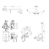 Товар: Комплект смесителей Paffoni Elle KITEL015NO071 Черный матовый - фото 8 Комплект смесителей Paffoni Elle KITEL015NO071 Черный матовый — фото 8, Смесители