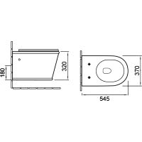 Комплект унитаза SantiLine SL-5009 с инсталляцией SL-01 с сиденьем Микролифт и клавишей смыва Хром — фото 4, Комплекты унитаз + инсталляция