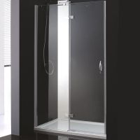 Душевая дверь Cezares Bergamo 120 L BERGAMO-B-12-120-C-Cr-L-IV профиль Хром стекло прозрачное — фото 1, Душевые двери в нишу