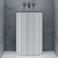 Товар: Раковина Abber Stein 58 AS2551-H Белая матовая - фото 3 Раковина Abber Stein 58 AS2551-H Белая матовая — фото 3, Раковины напольные