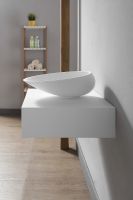 Тумба под раковину Abber Stein 80 AS1612 подвесная Белая матовая — фото 4, Тумбы под раковину